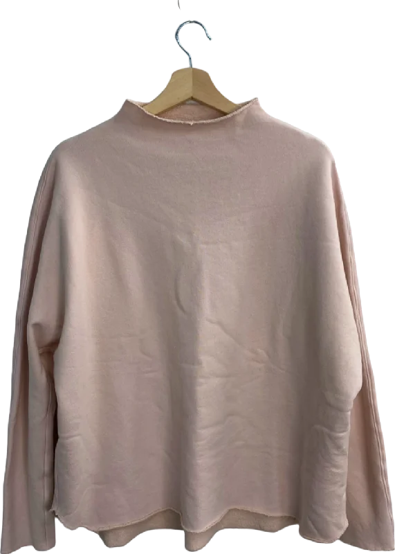 Frank & Eileen Pink Fleece Sweatshirt UK Medium